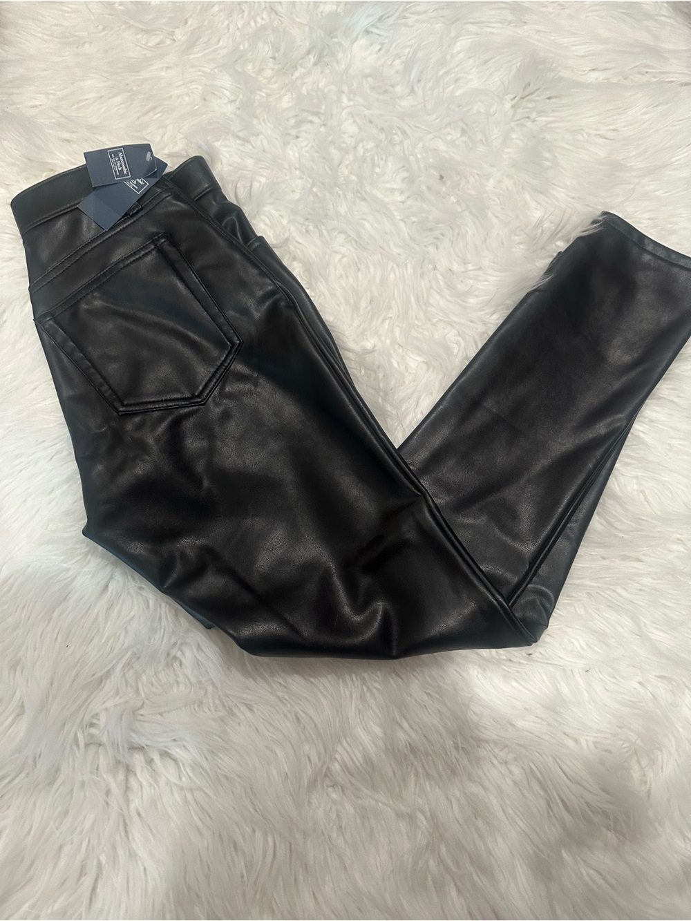 Abercrombie and fitch vegan leather high rise pant